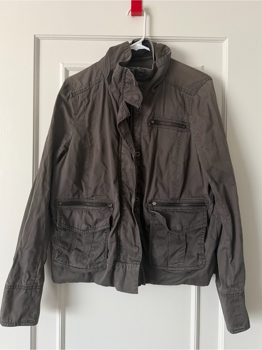 JCrew Women's Utility Zip Jacket in Women's Large